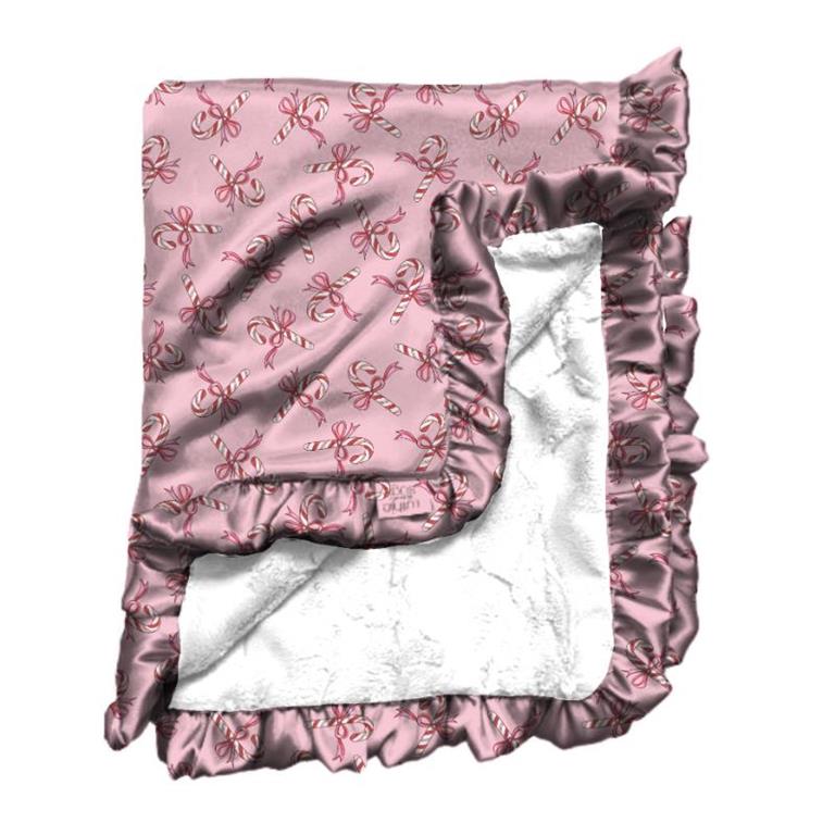 Jane Marie Satin Ruffle Blanket