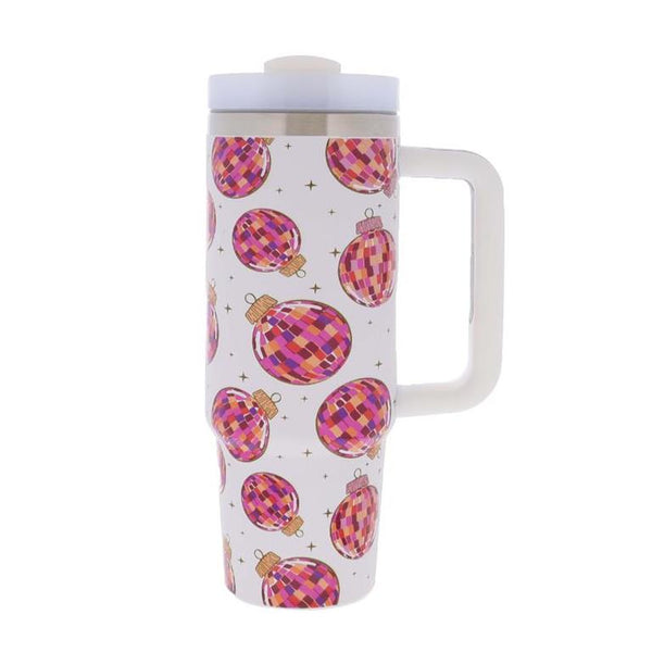 Jane Marie Christmas 30oz Tumbler with Straw and Handle