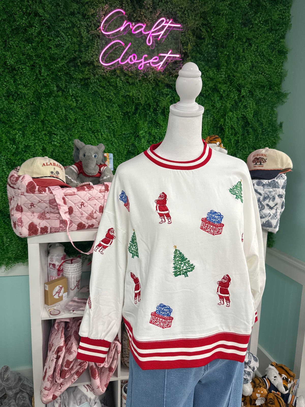 Mary Square Toile Tidings Millie Sweatshirt