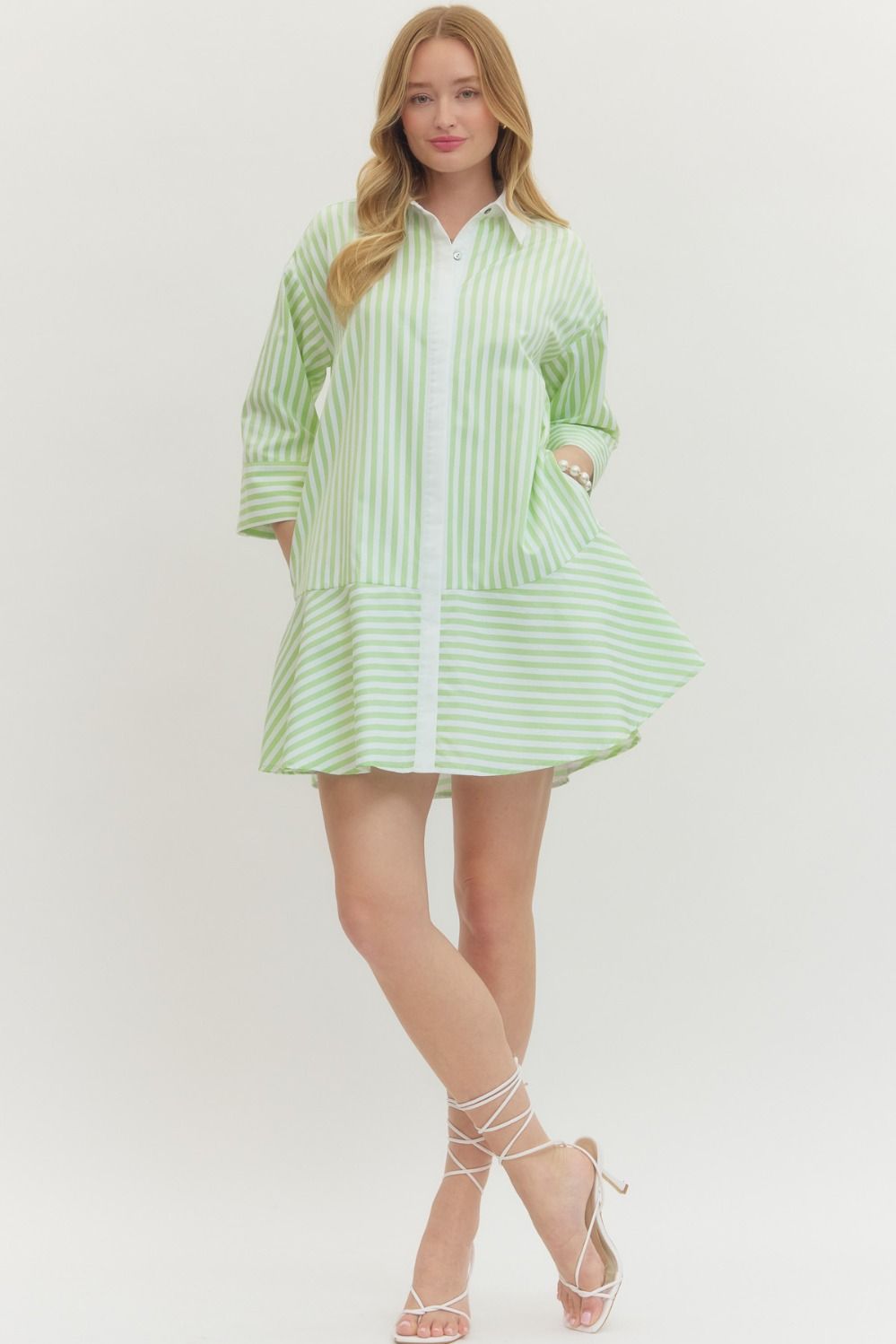 green emerald velvet dress Candy Cane Striped Seersucker Dress