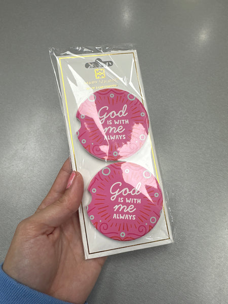 Mary Square Car Coasters