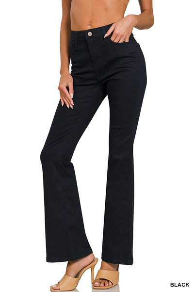 Zenana High Rise Bootcut Color Denim Pants