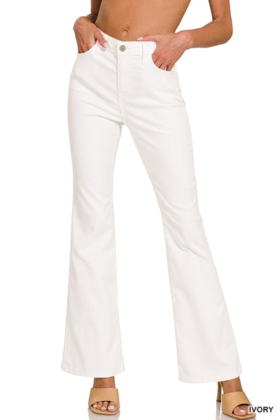 Zenana High Rise Bootcut Color Denim Pants