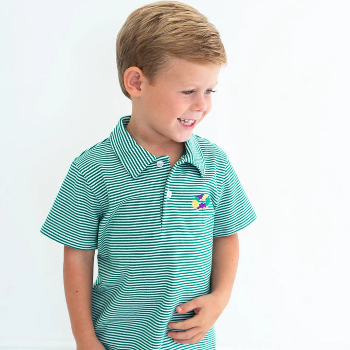 Jellybean by Smock Candy- King Cake Embroidery Polo