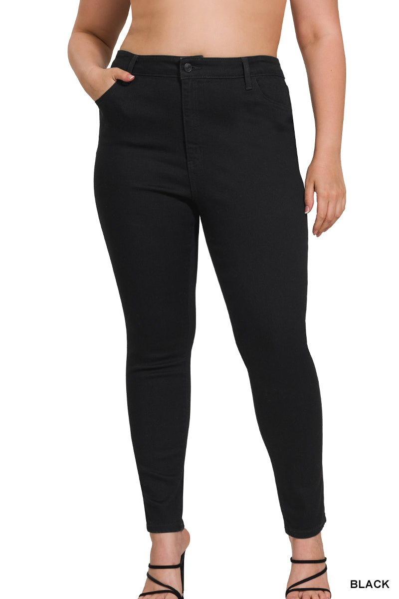 Zenana PLUS High waist Skinny Jeggings