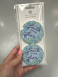 Mary Square Car Coasters