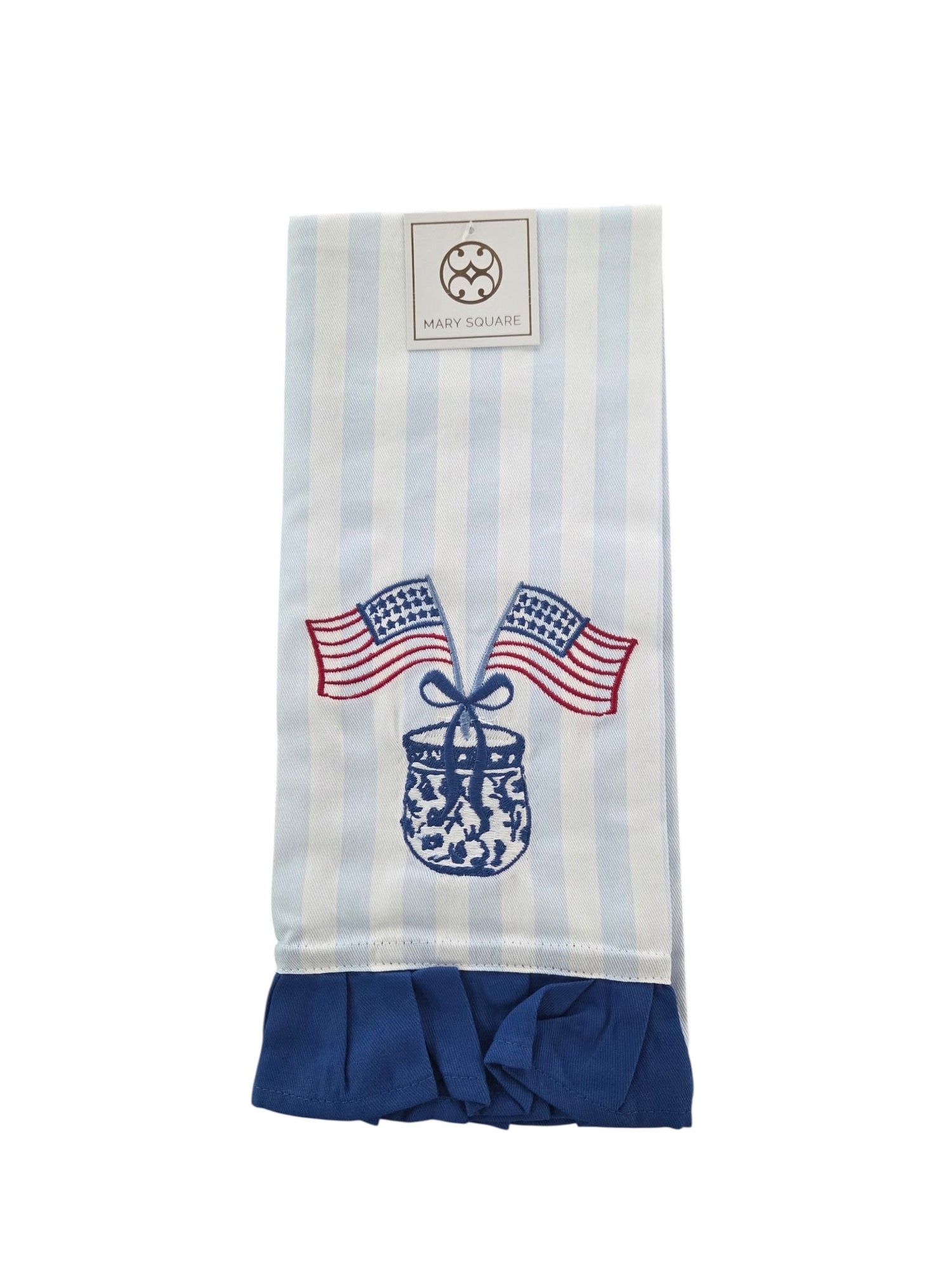 Mary Square Patriotic Hand Towels