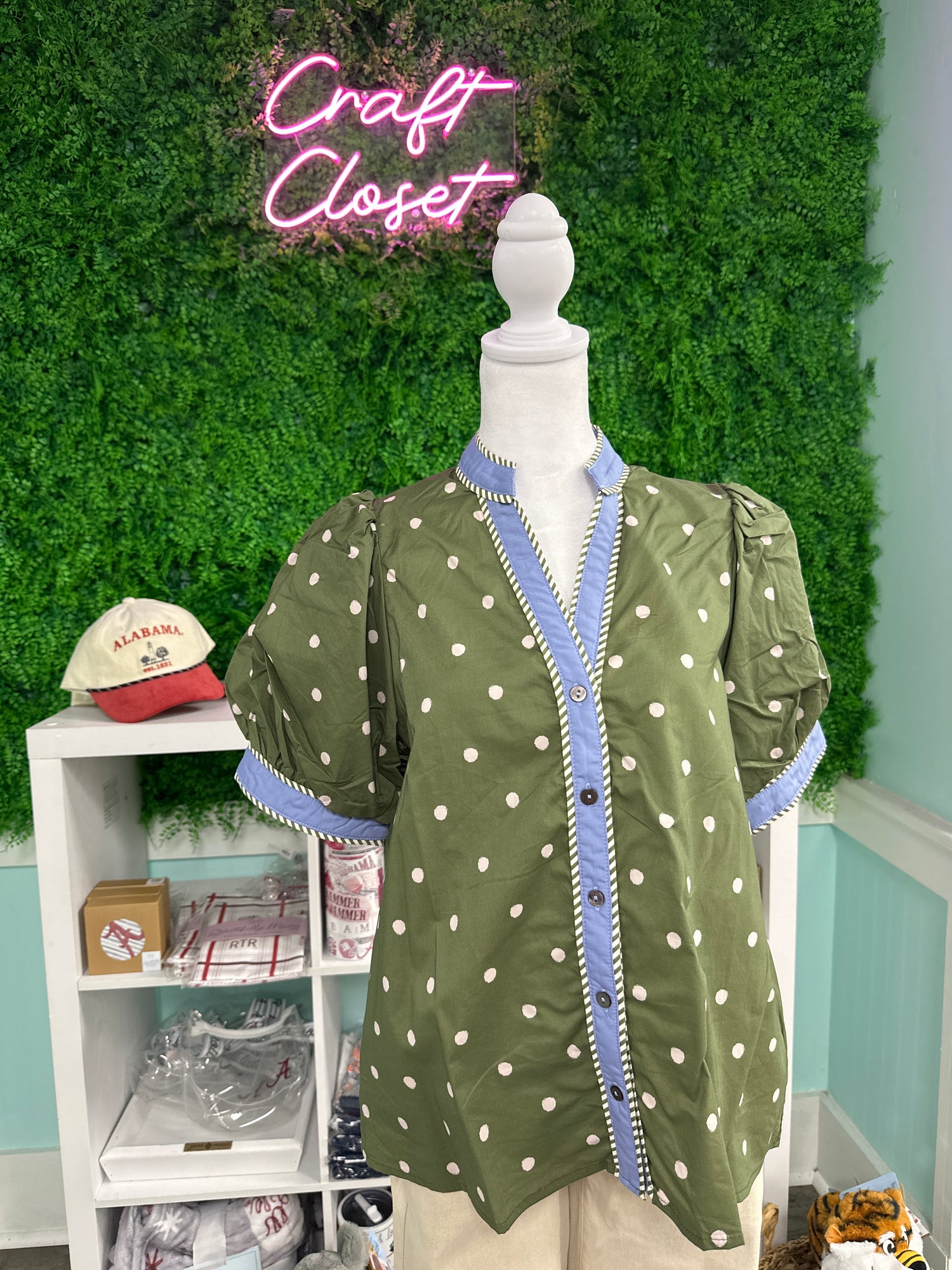 ENTRO Top In Olive