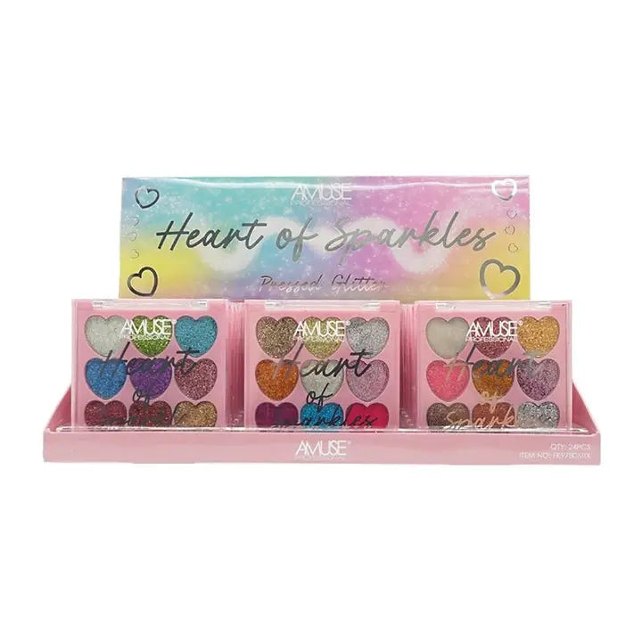 Pineapple Beauty- Heart of Sparkles Pressed Glitter