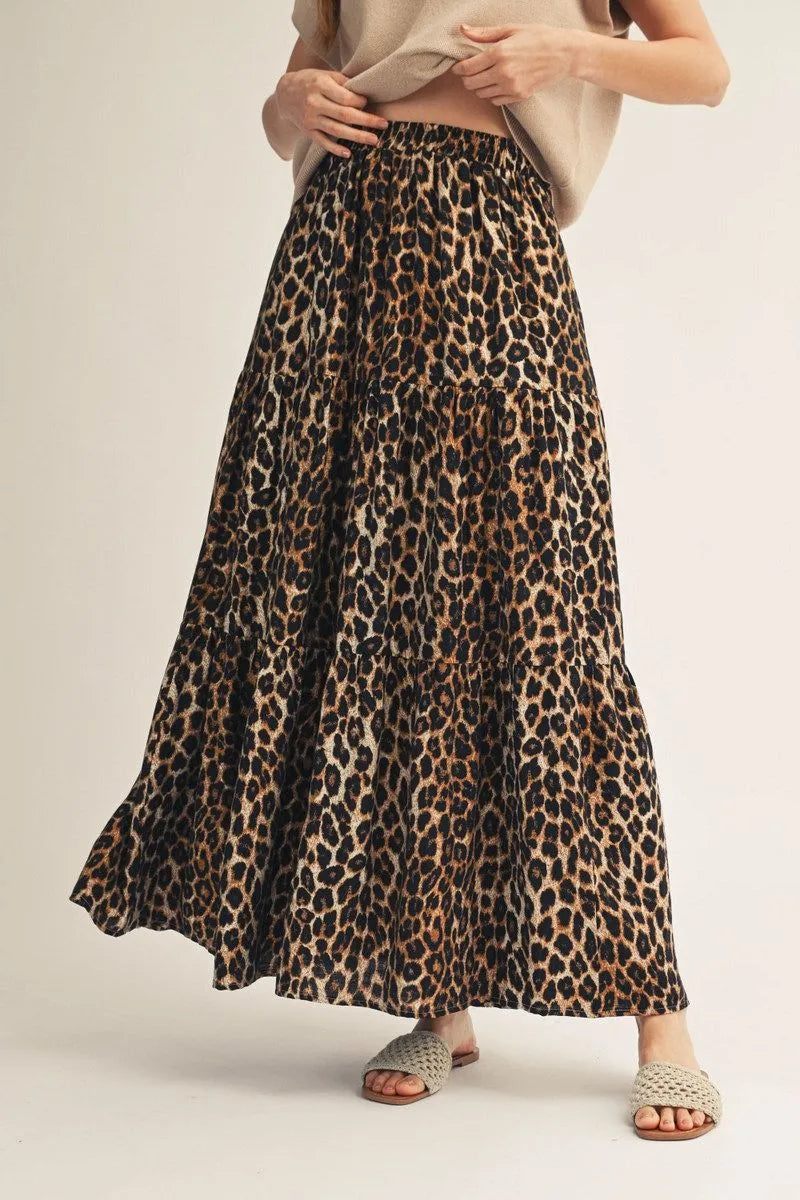 Jodifl Animal Print Maxi Skirt *COMING SOON*