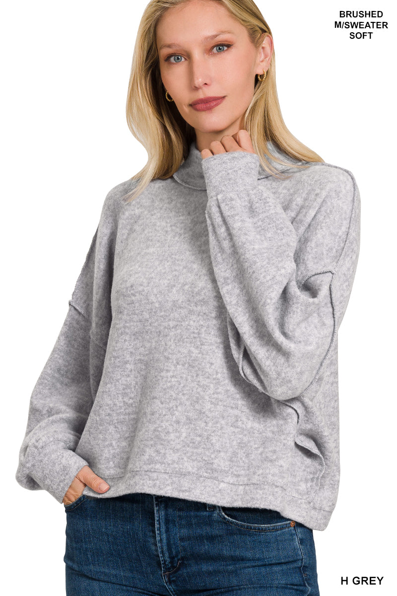 Zenana Brushed Melange Hacci Sweater *COMING SOON*