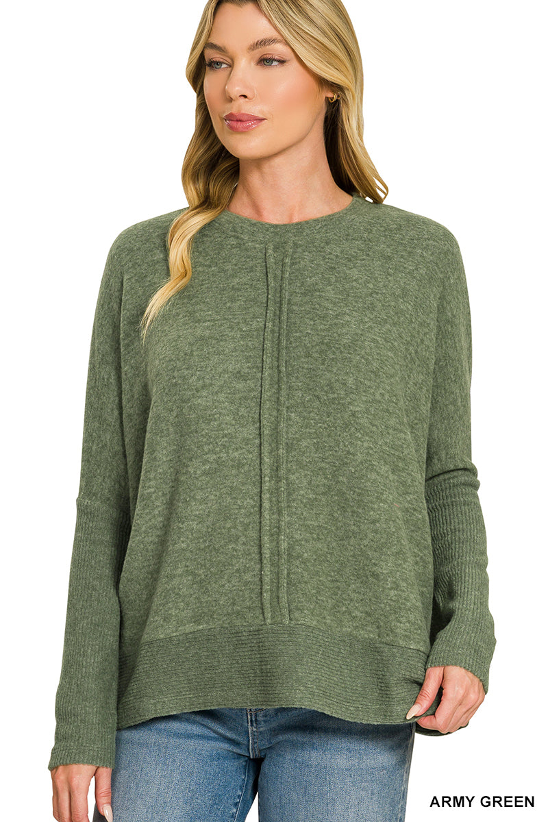 Zenana Brushed Melange Sweater *COMING SOON*