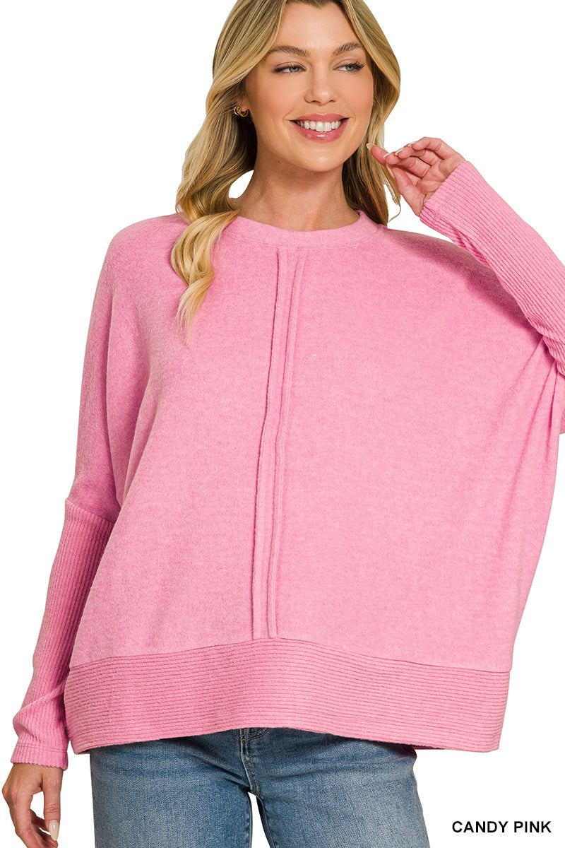 Zenana Brushed Melange Sweater *COMING SOON*