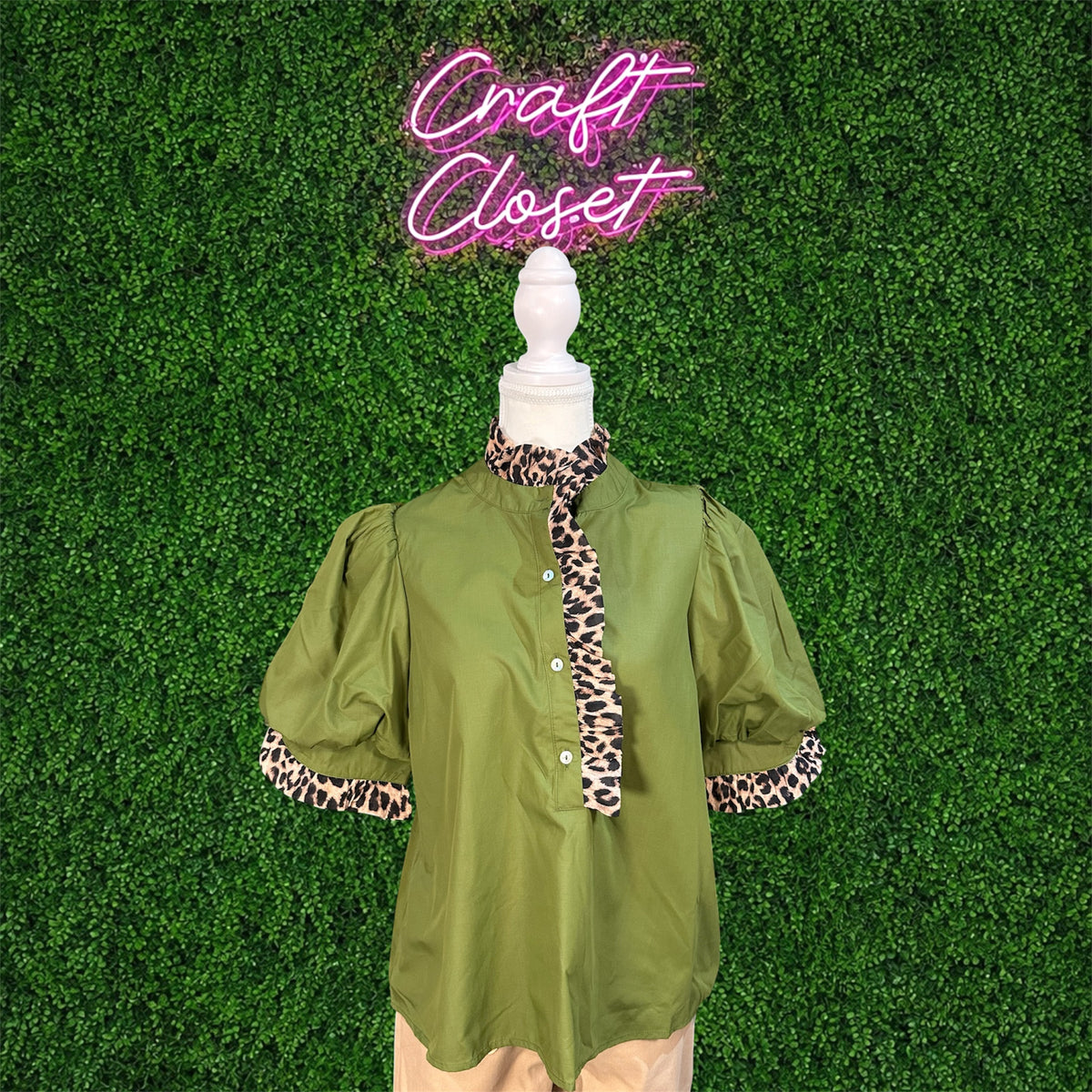 ENTRO Top In Olive