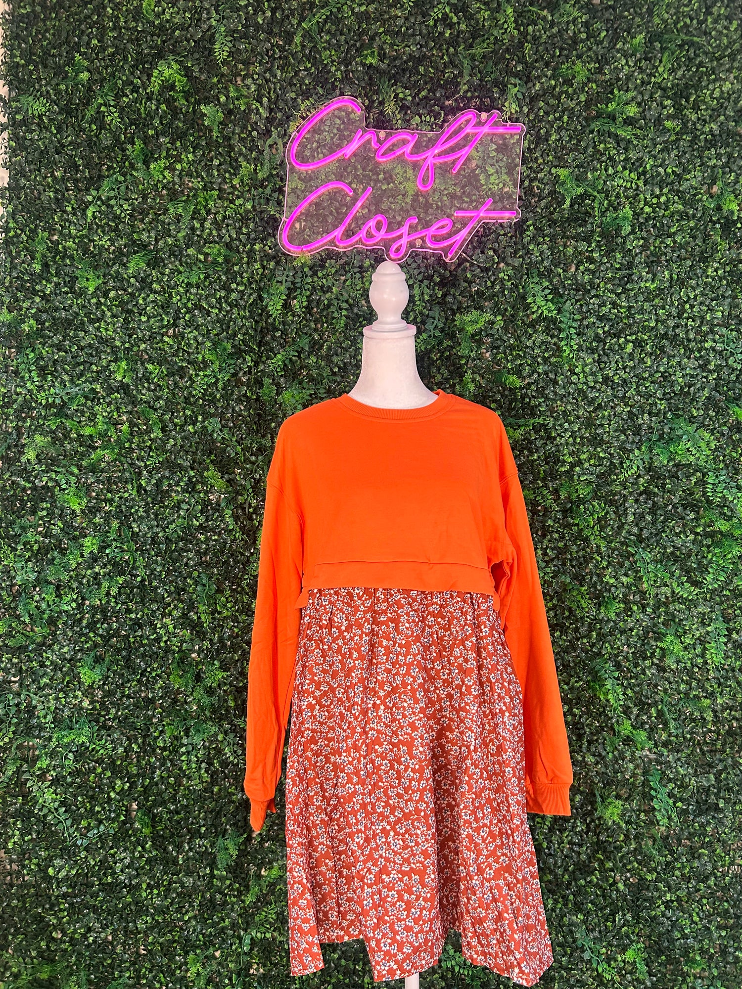 Autumn Blooms Floral Dress