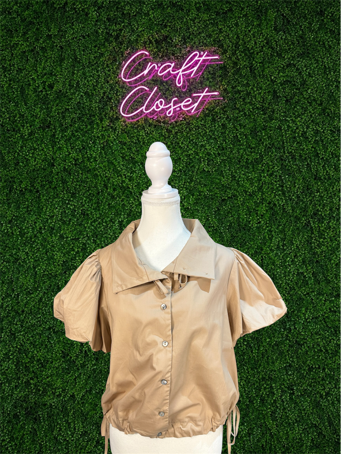 ENTRO Top In Light Taupe