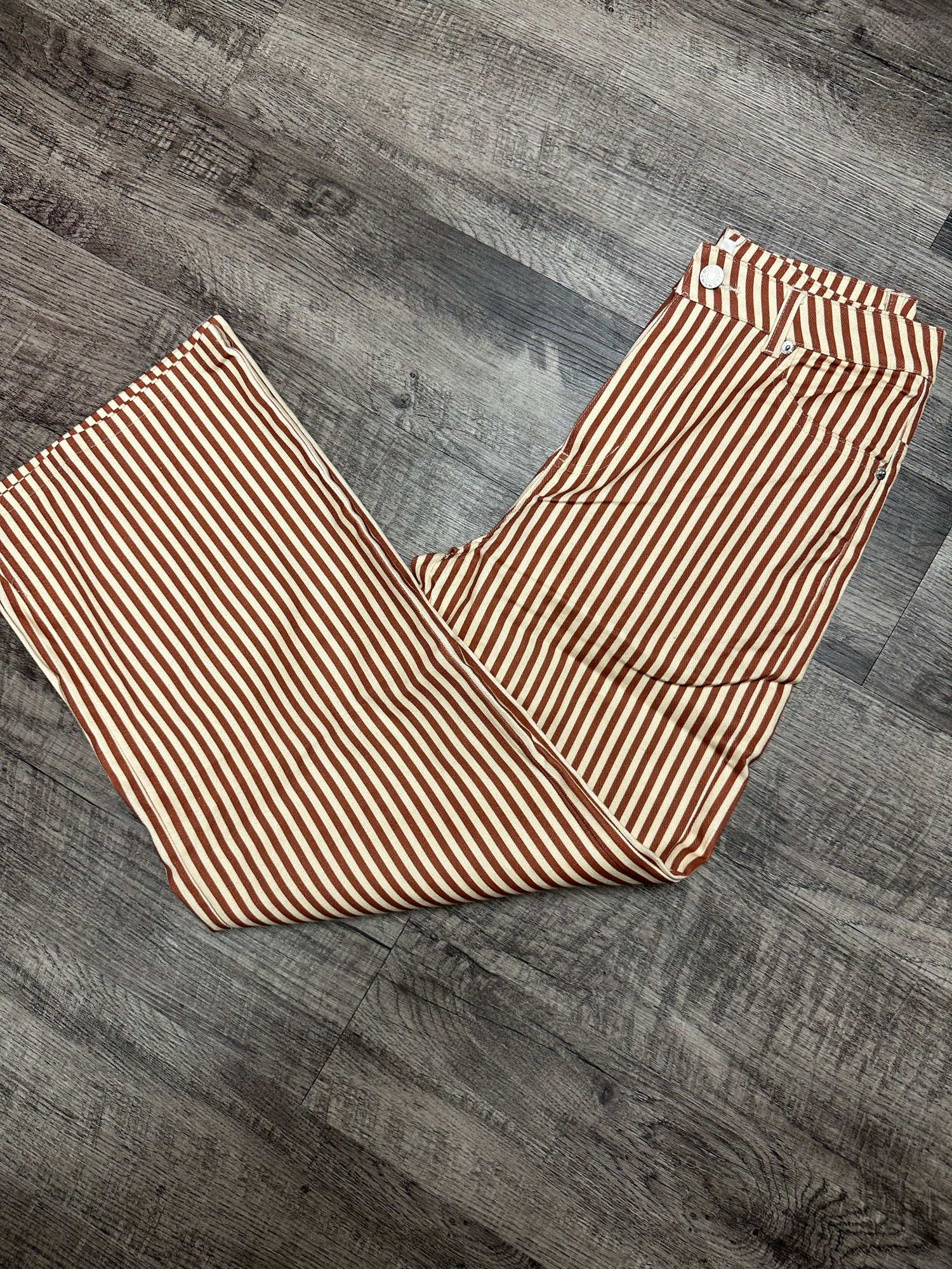 ENTRO Printed Pant In Brown