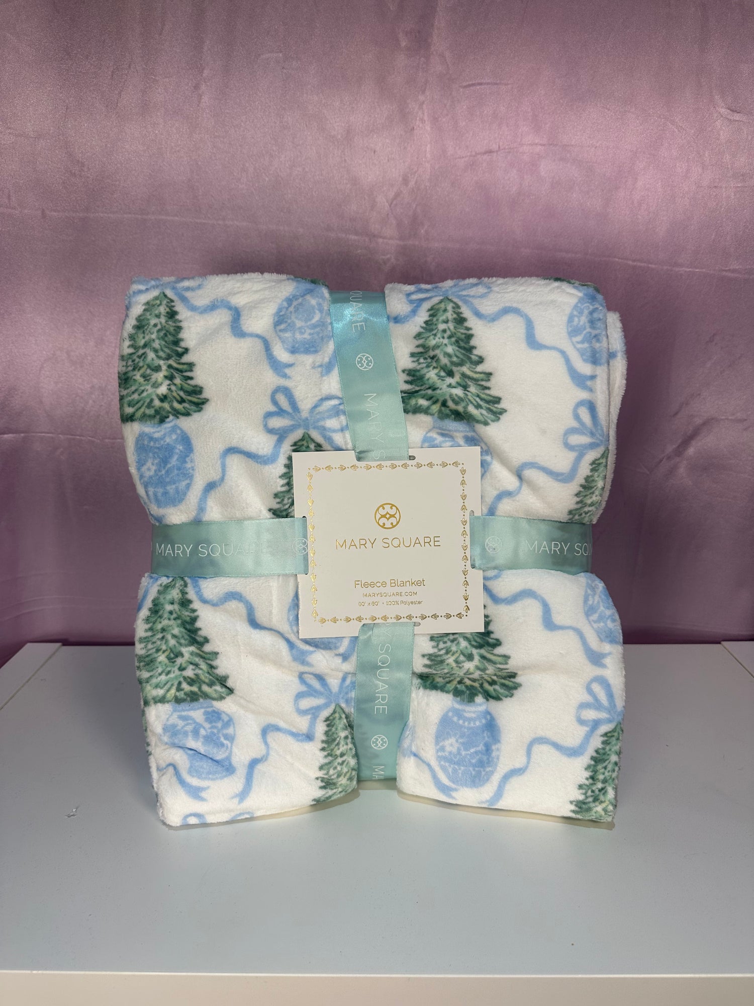 Mary Square Winter Pines Blanket