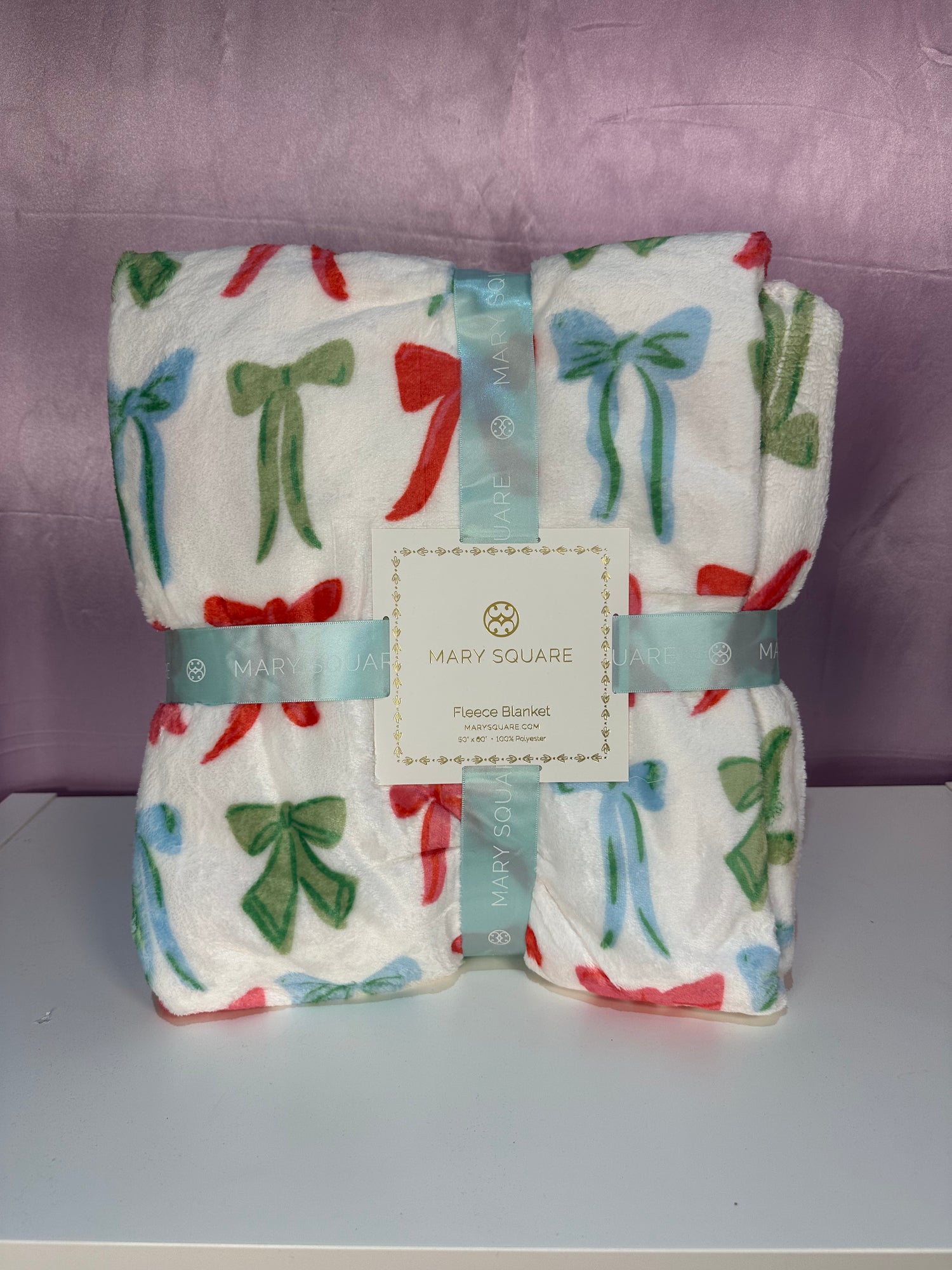 Mary Square A Bowtiful Christmas Blanket