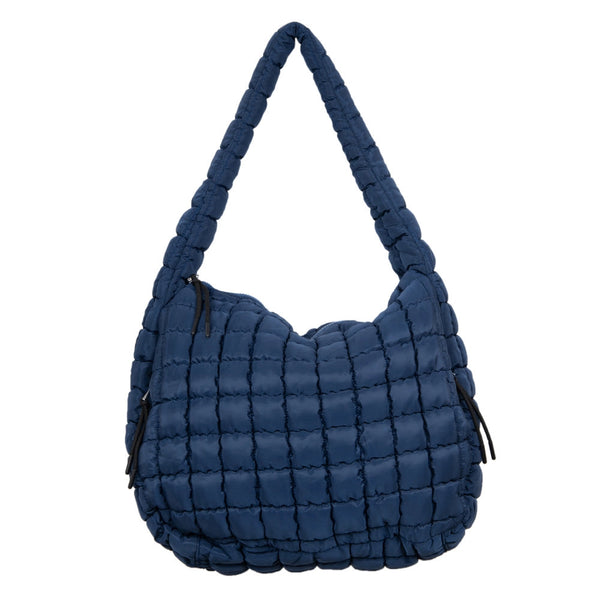 Oversized Quilted Hobo Tote Bag