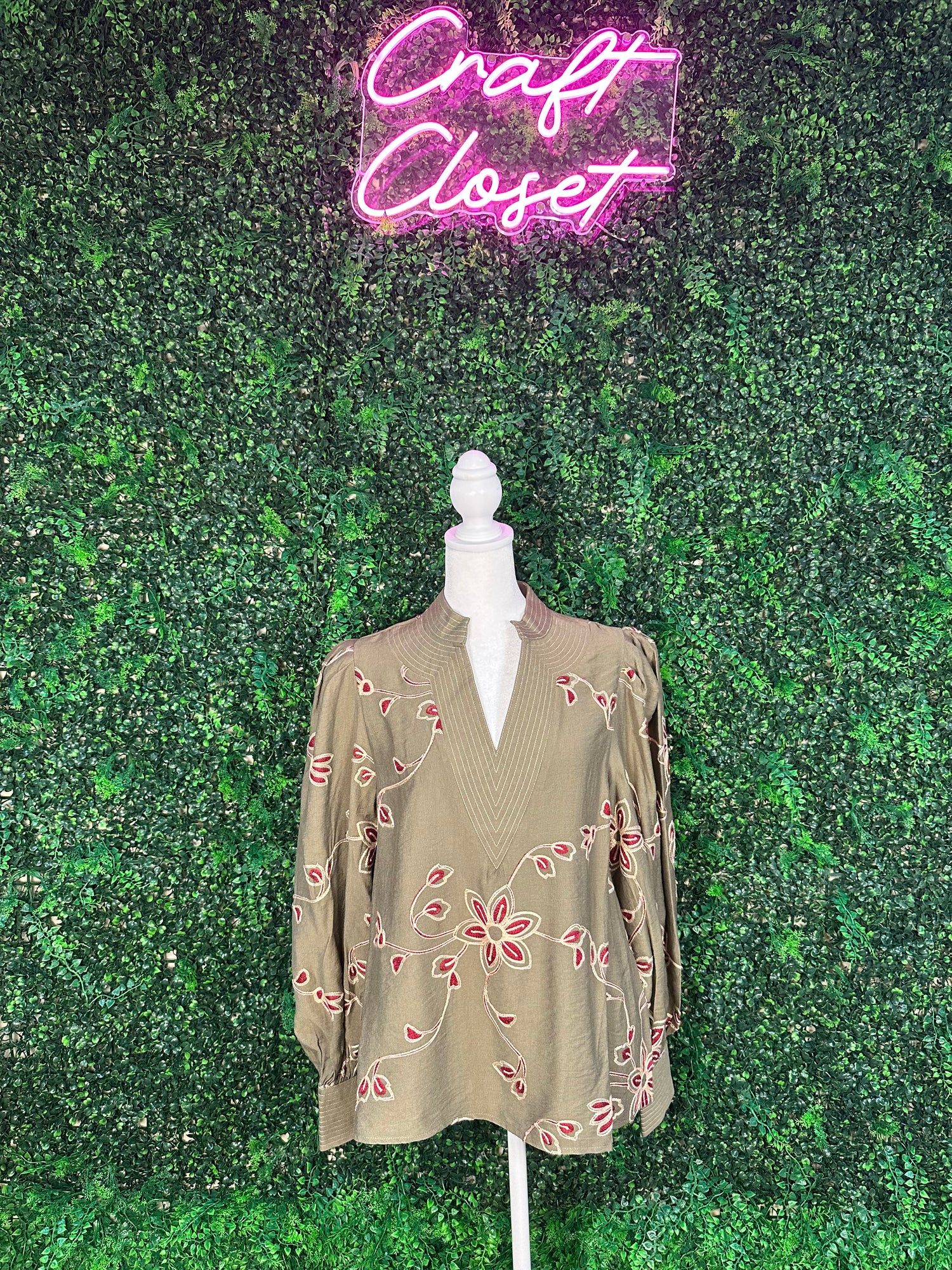 ENTRO Top In Olive