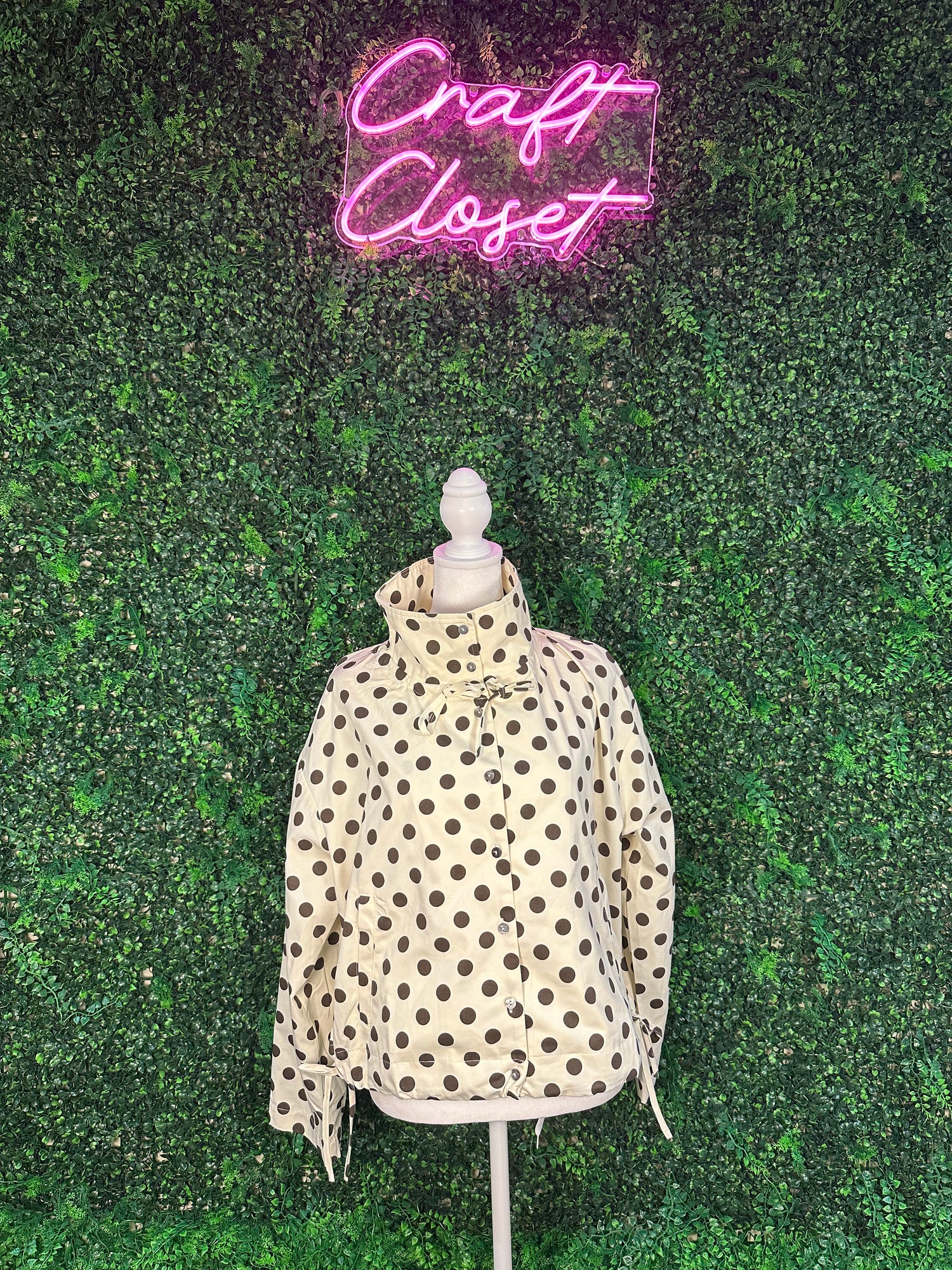 ENTRO Jacket In Cream Brown
