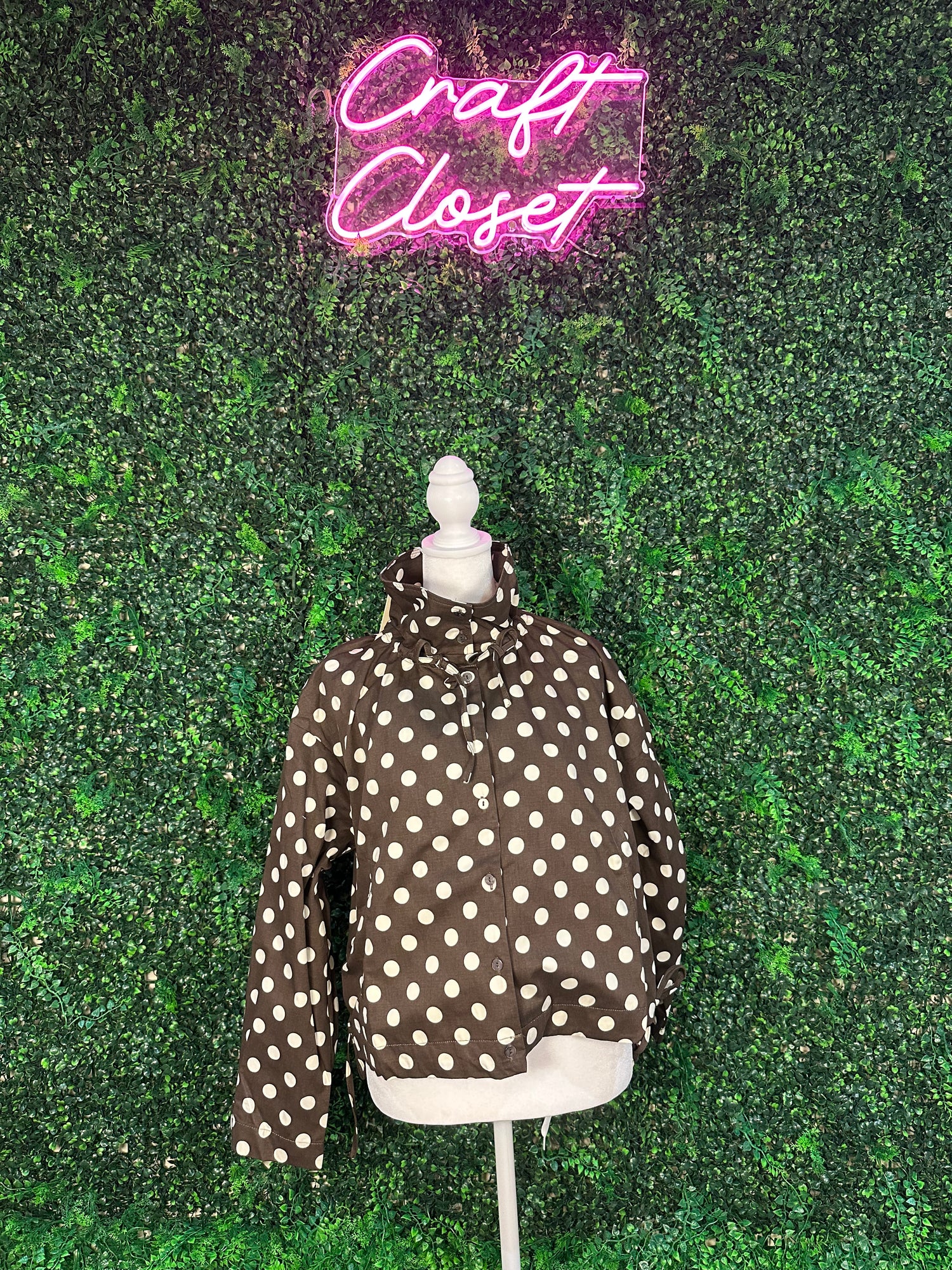 ENTRO Jacket In Brown Cream