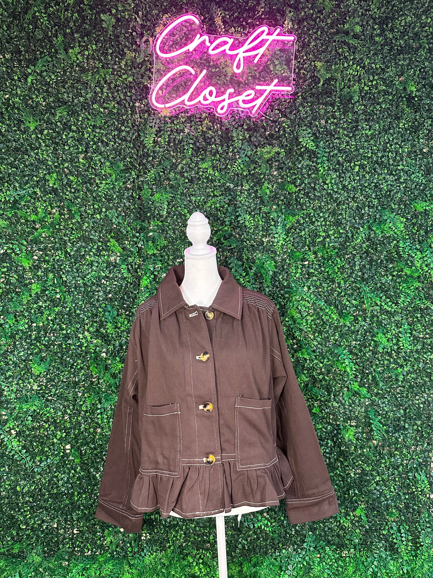 ENTRO Jacket In Brown