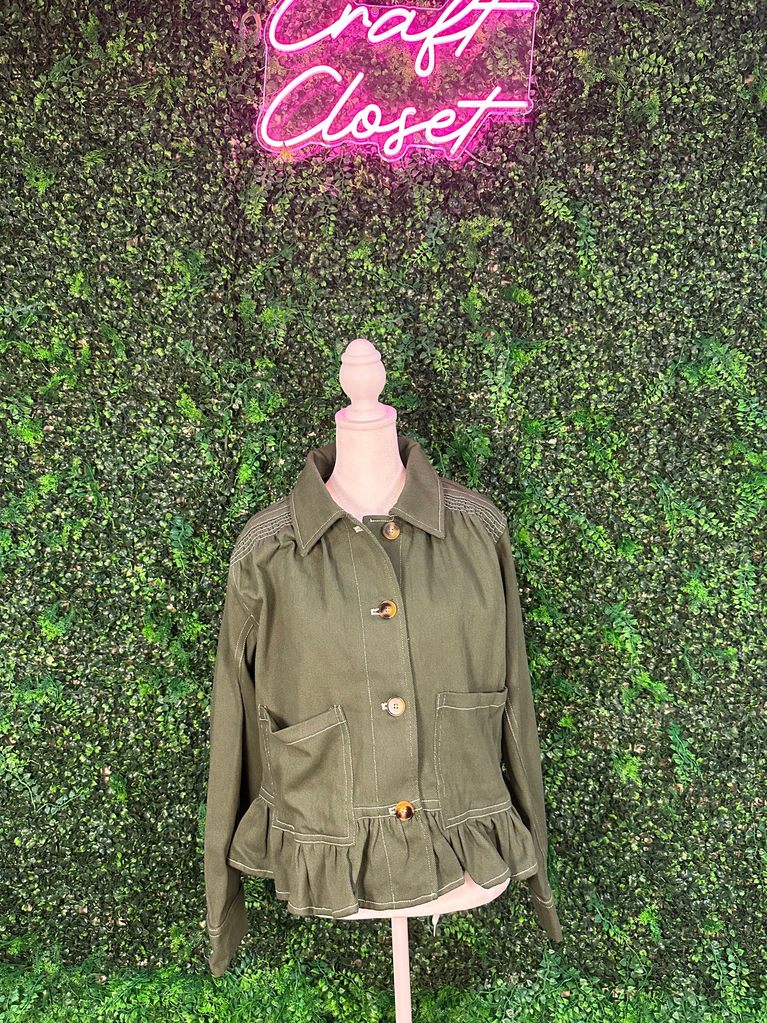 ENTRO Jacket In Olive