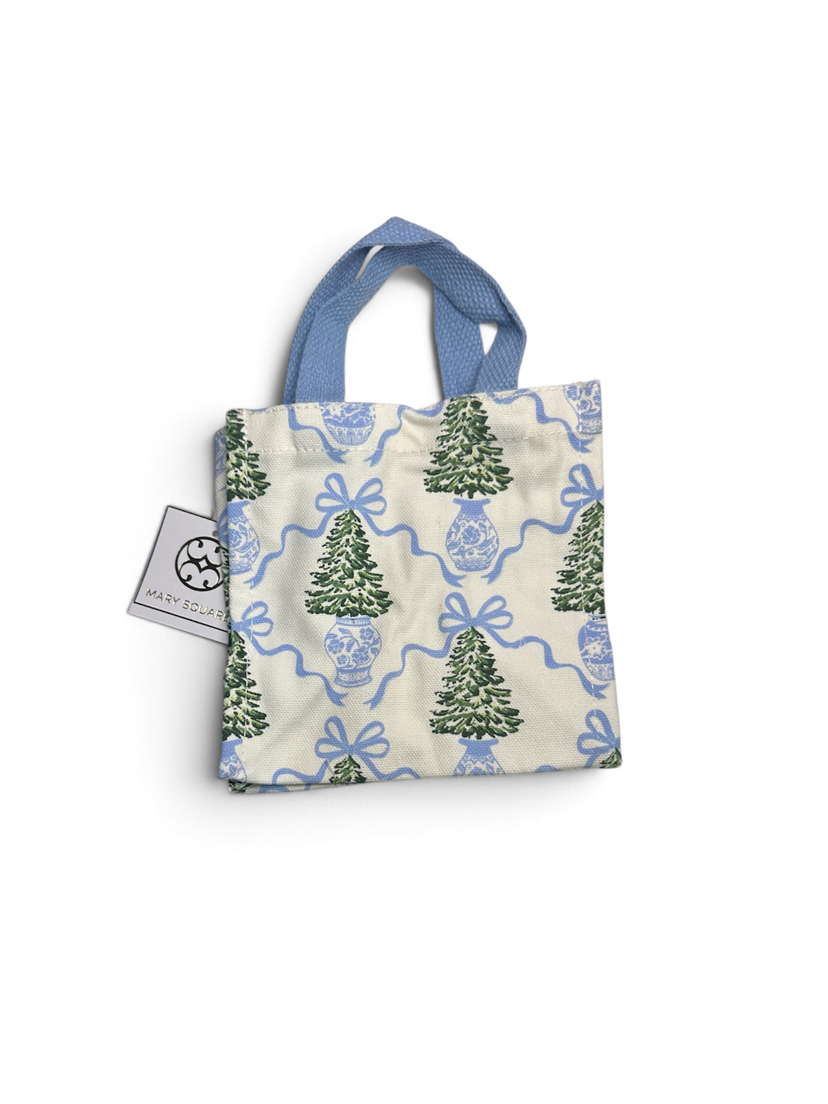 Mary Square Petite Carry Tote In Winter Pines