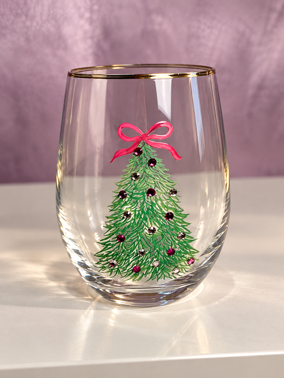 Mary Square Rosy Woodlands Wine Glass