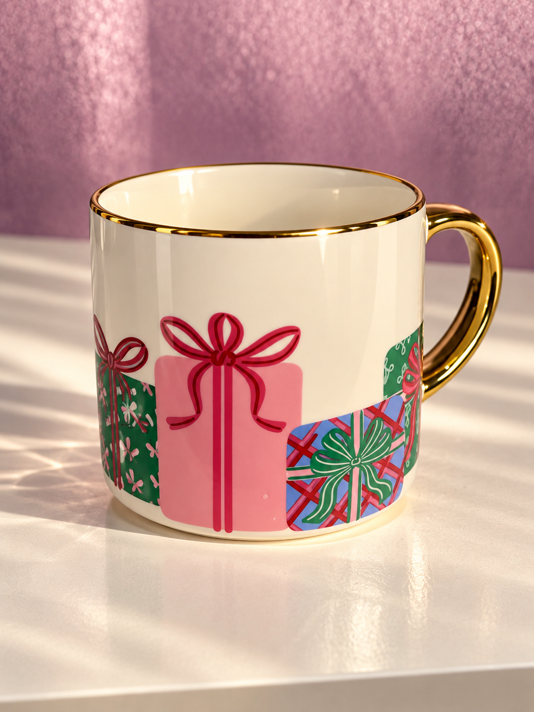 Mary Square Cafe Mug In Wrapped In Cheer