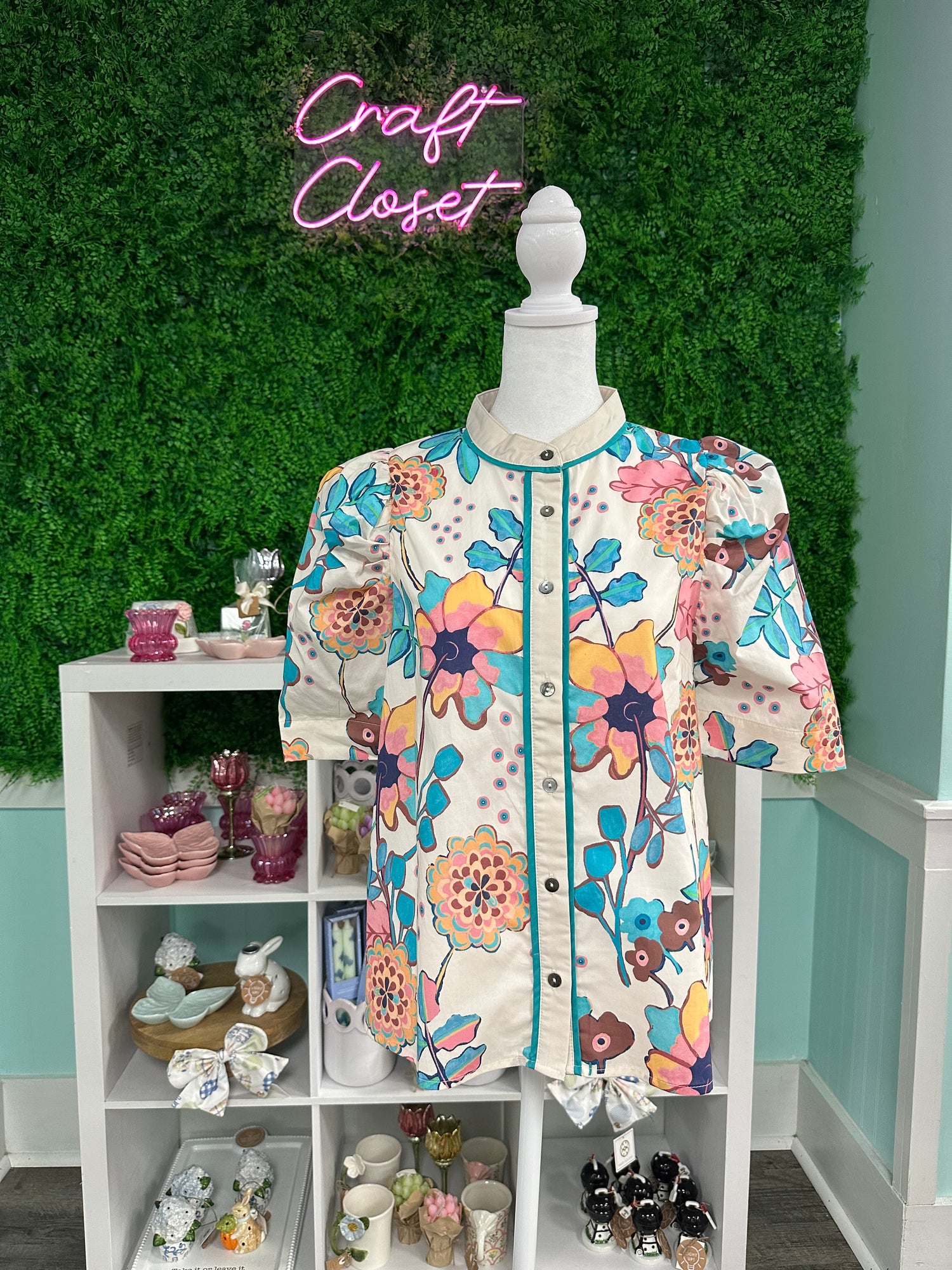 Entro Top In Jade Multi