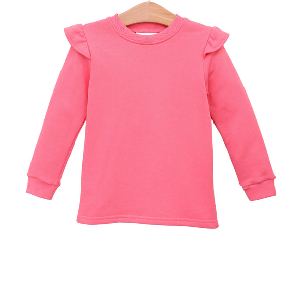 Jellybean By Smock Candy- French Terry Flutter Pullover