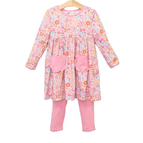 Jellybean By Smock Candy- Poppy Floral Pants Set