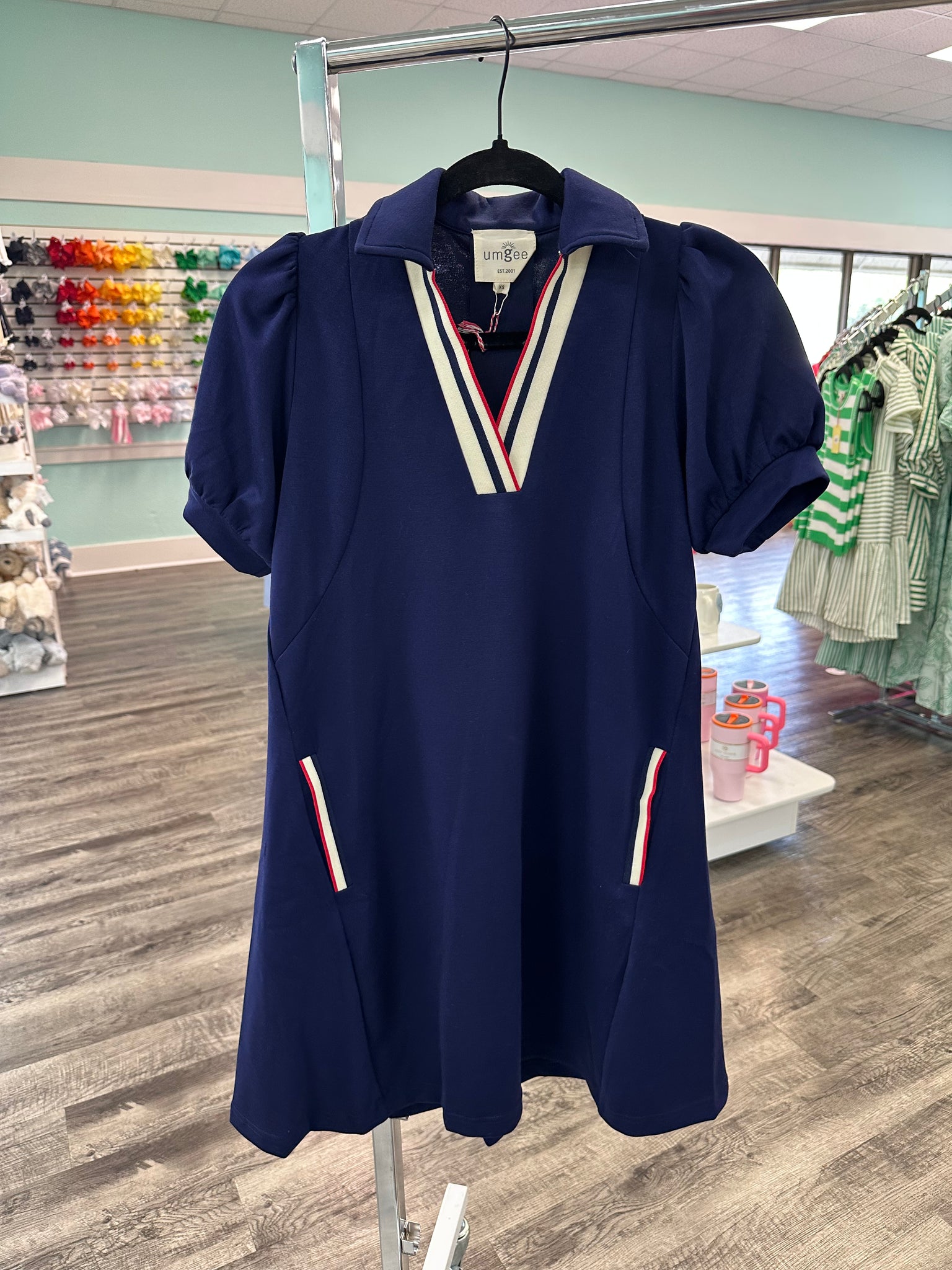 Umgee LuxeKnit Dress In Navy