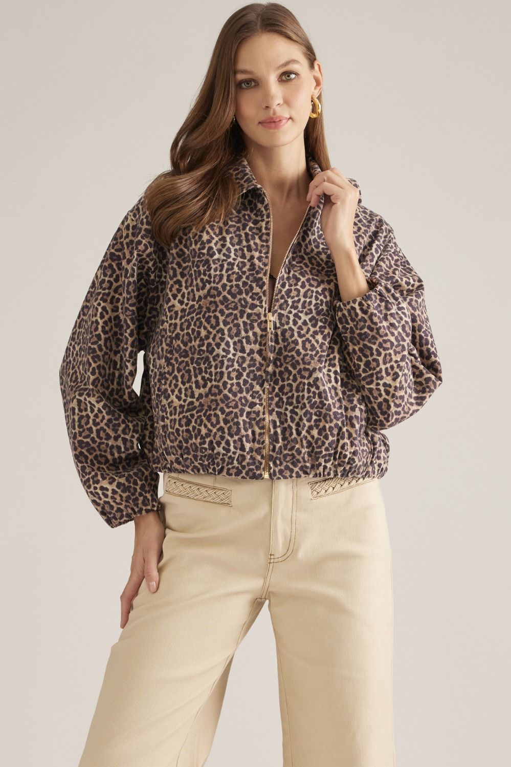 ENTRO Leopard Print Jacket *COMING SOON*