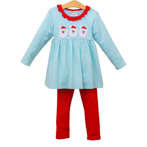 Jellybean by Smock Candy- Santa Ruffle Pants Set