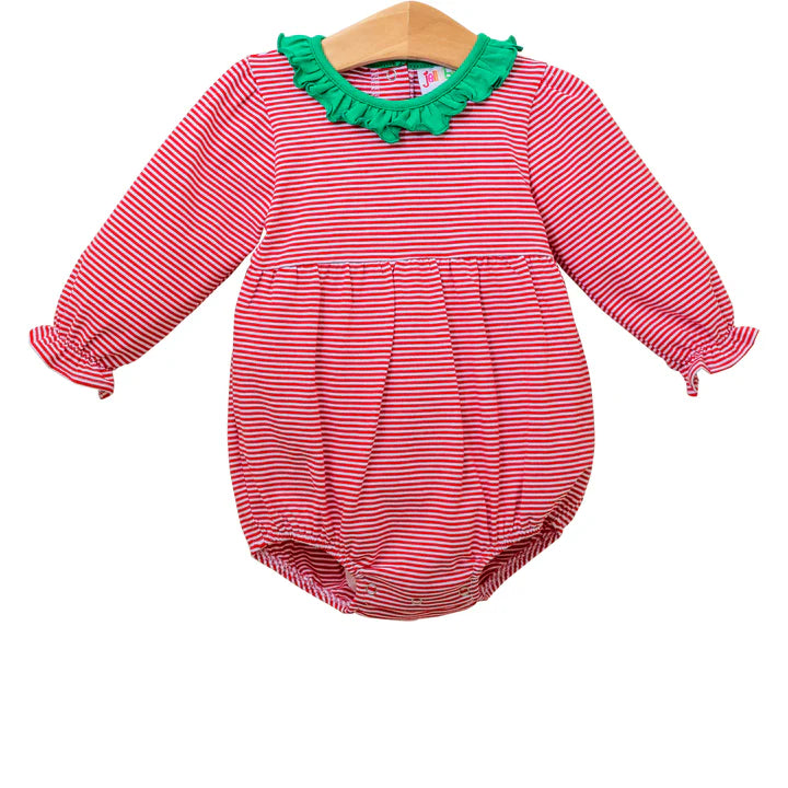 Jellybean by Smock Candy- Emily Bubble- Red Stripe & Green