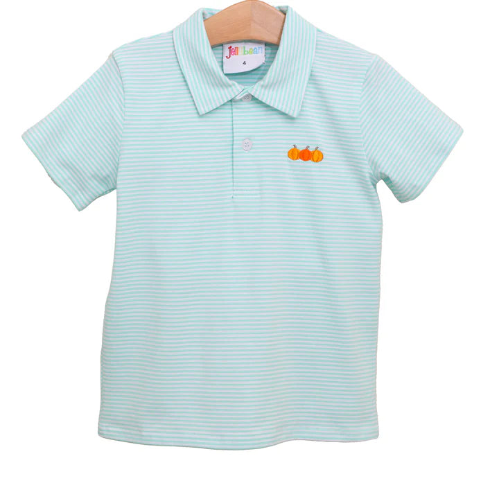 Smock Candy- Mini Embroidery Pumpkin Polo