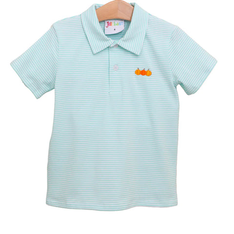 Smock Candy- Mini Embroidery Pumpkin Polo