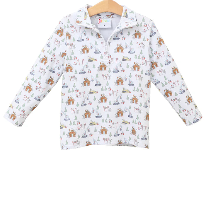 Jellybean by Smock Candy- Constructing Christmas 1/4 Zip Pullover