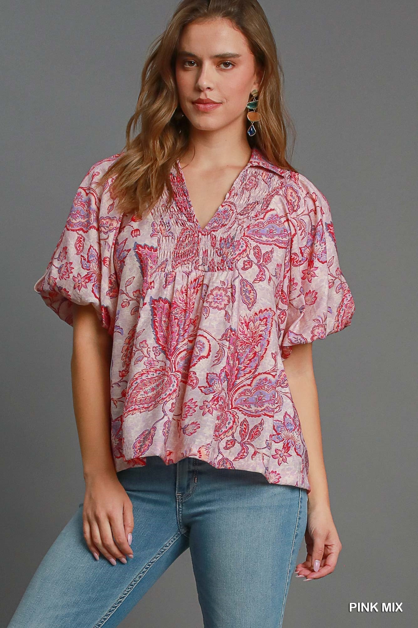 UMGEE Paisley Print Top