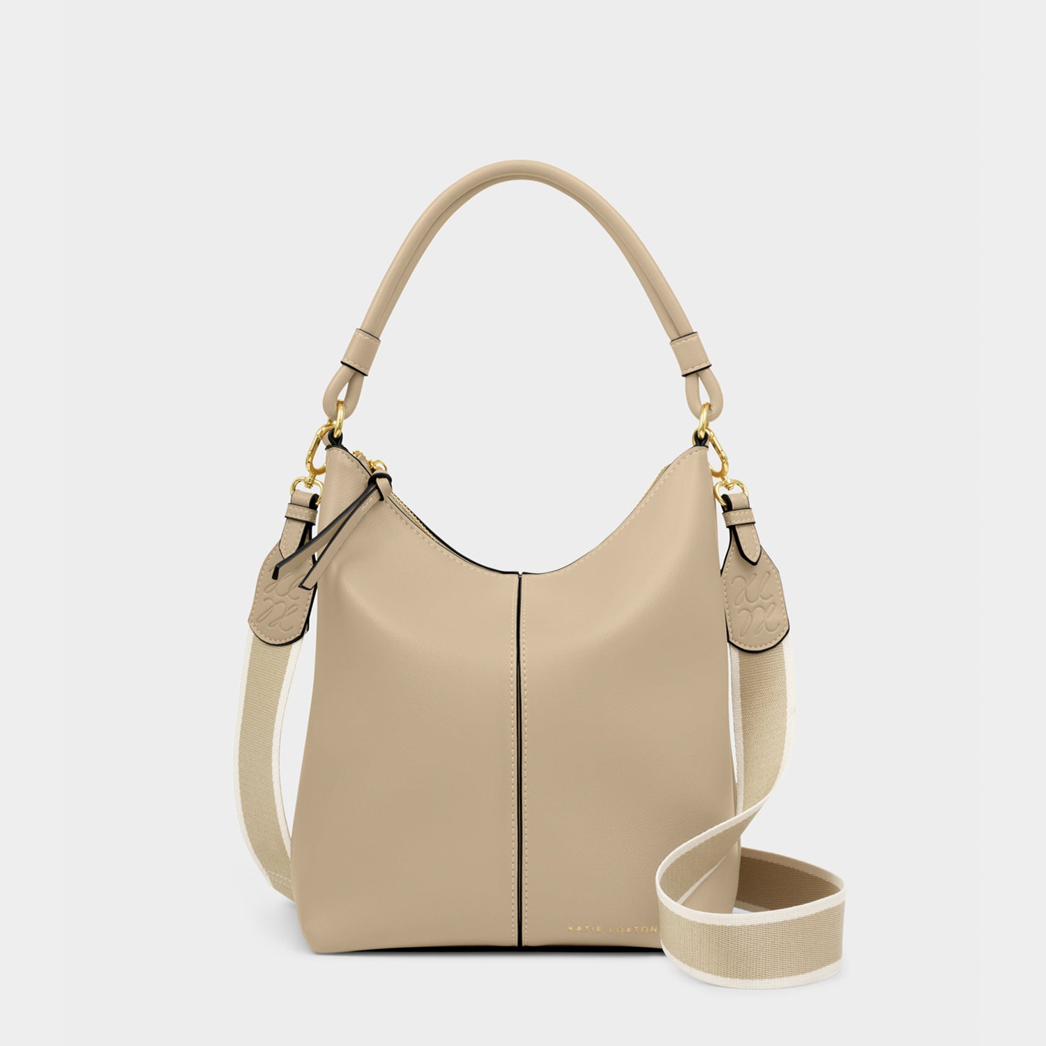 Katie Loxton Hallie Satchel Bag In Light Taupe *COMING SOON*