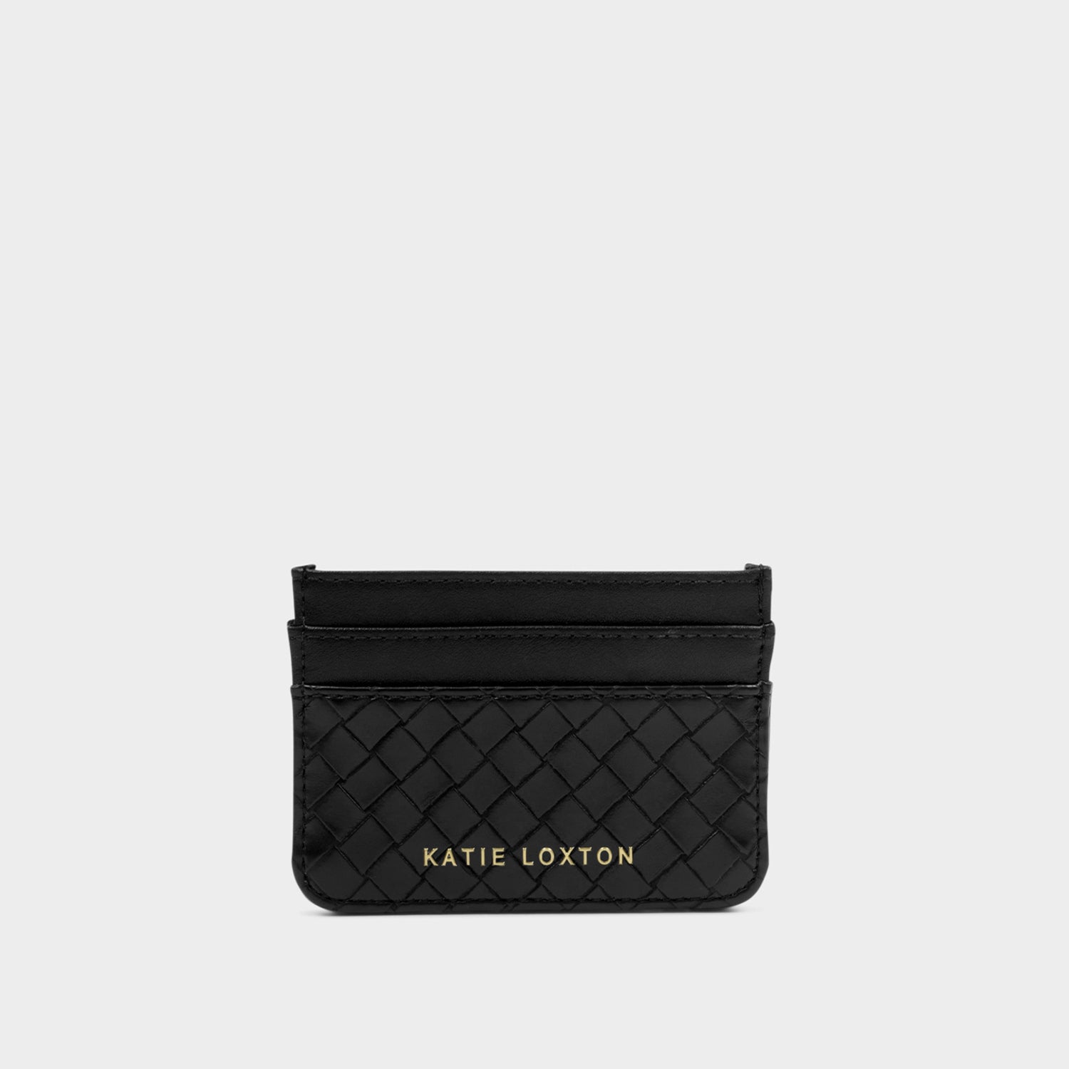 Katie Loxton Nova Woven Cardholder In Black *COMING SOON*