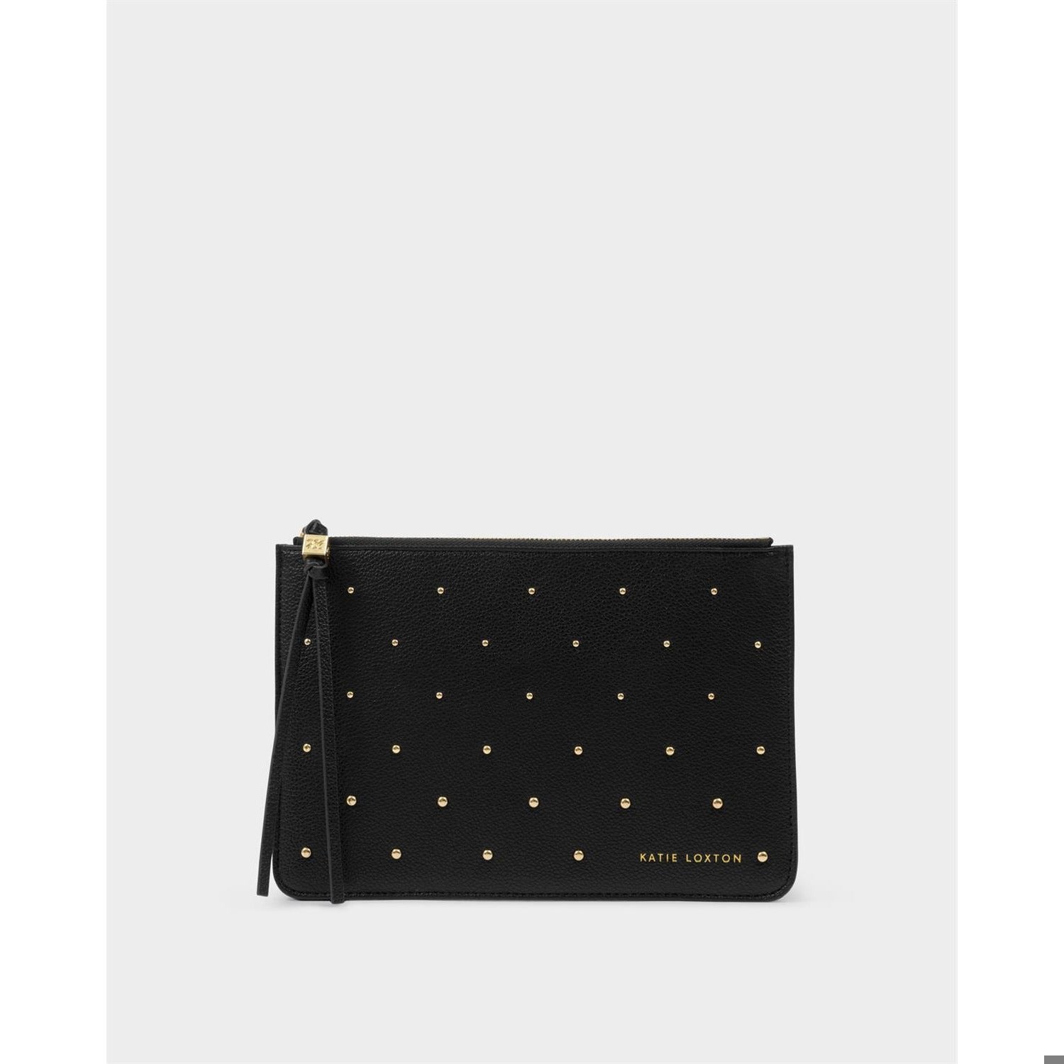 Katie Loxton Tassel Charm Pouch In Black Studded *COMING SOON*