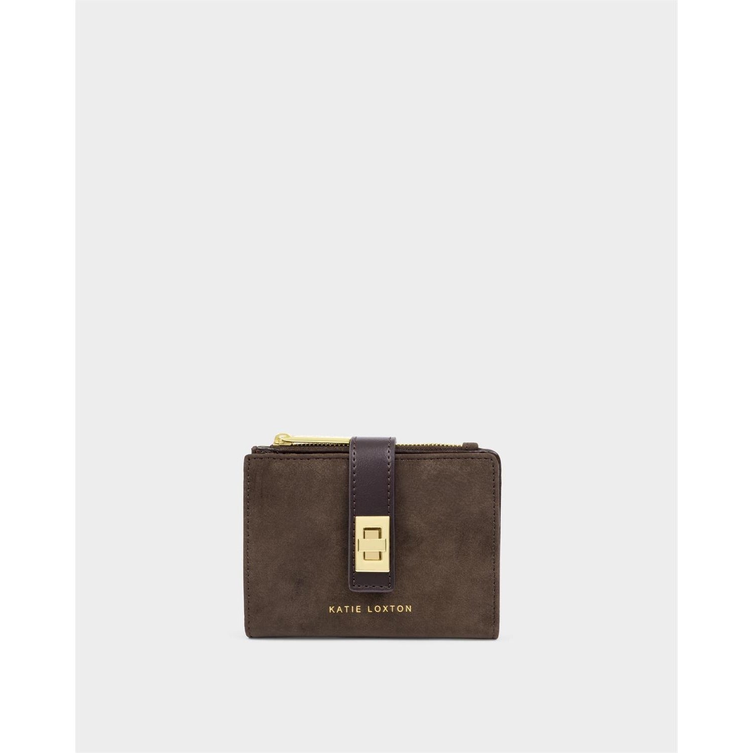 Katie Loxton Orin Twist Lock Wallet In Chocolate *COMING SOON*