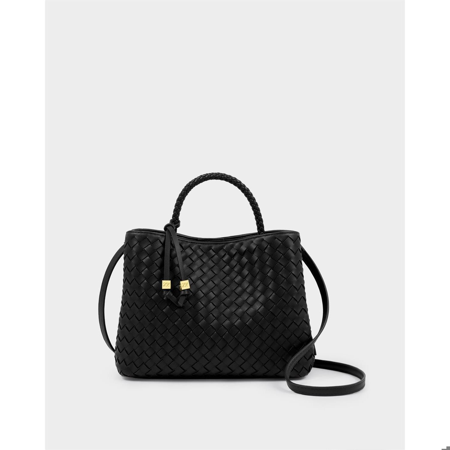 Katie Loxton Nova Hand Woven Top Handle Bag In Black *COMING SOON*