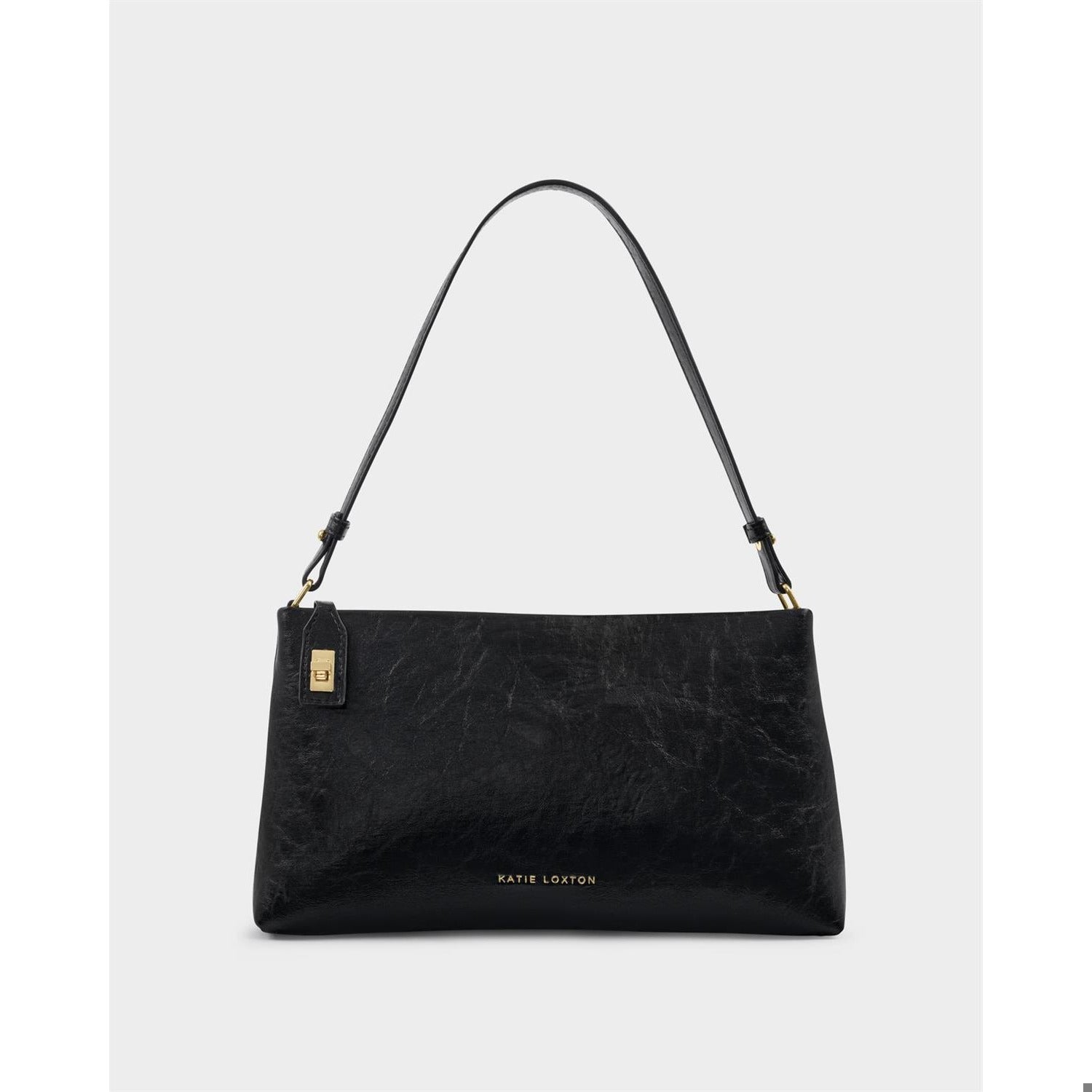 Katie Loxton Orin Twist Lock Small Shoulder Bag In Black *COMING SOON*