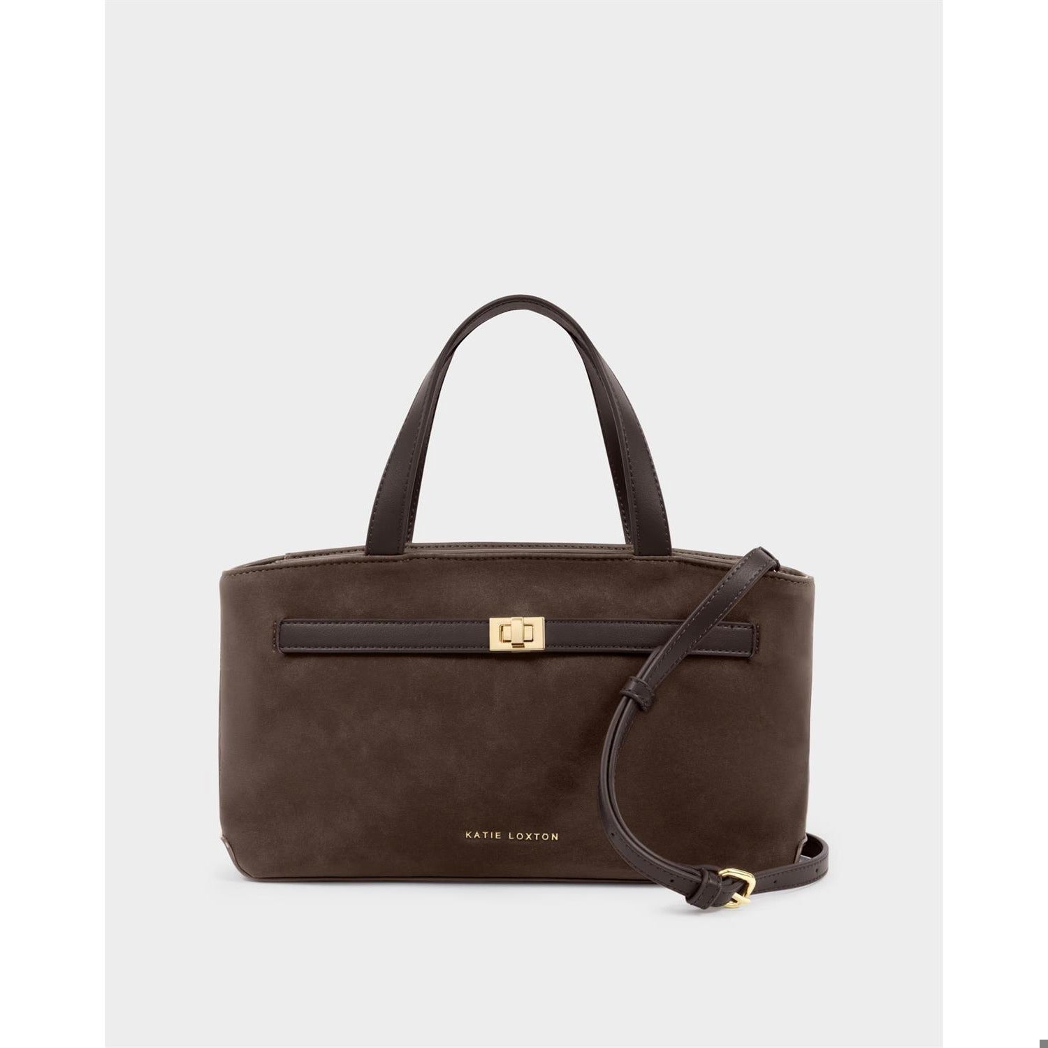 Katie Loxton Orin Top Handle Crossbody Bag In Chocolate *COMING SOON*